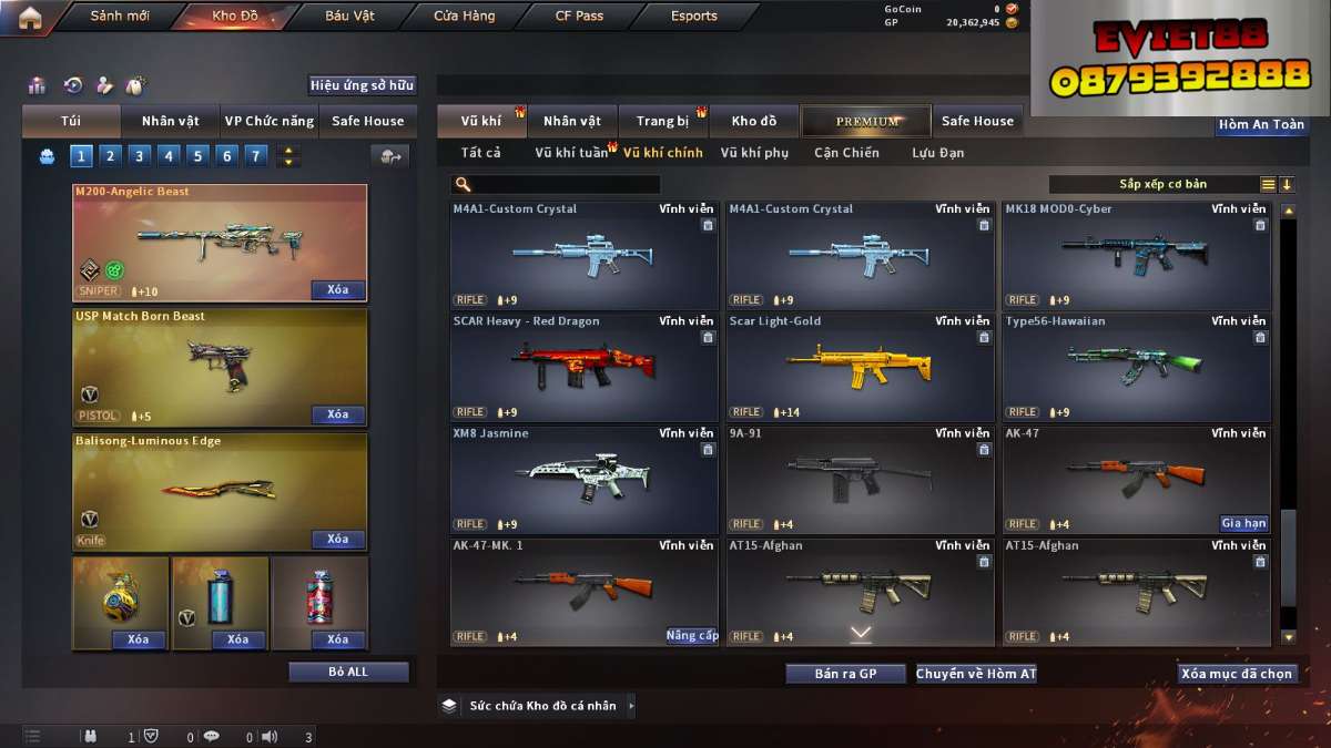 shop acc cf uy tin gia re